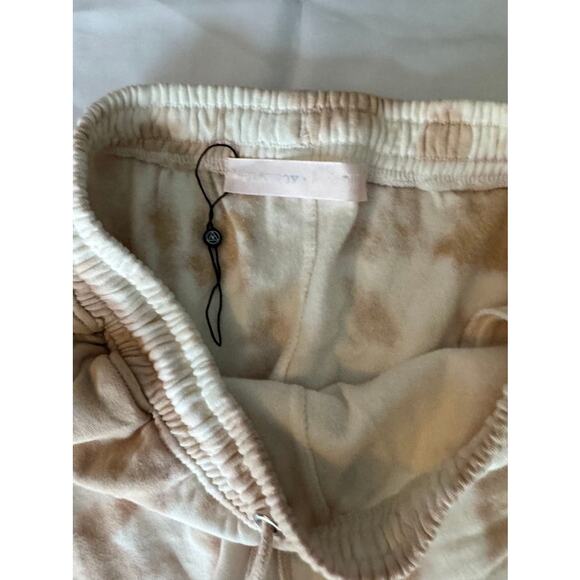 Playboy x Missguided Tie Dye Joggers Sweatpants Beige Tan Logo Loungewear - Picture 15 of 16